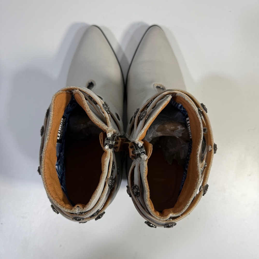 Dingo Born To Run Pointed Toe Zippered Cowboy Booties Womens Size 7.5 B - Picture 4 of 14